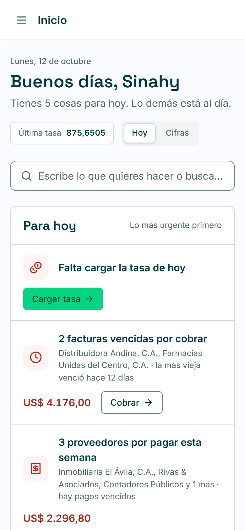 Negobi en el teléfono